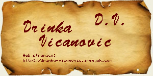 Drinka Vicanović vizit kartica